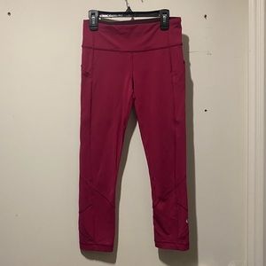 Hot Pink Capri Lululemon Leggings